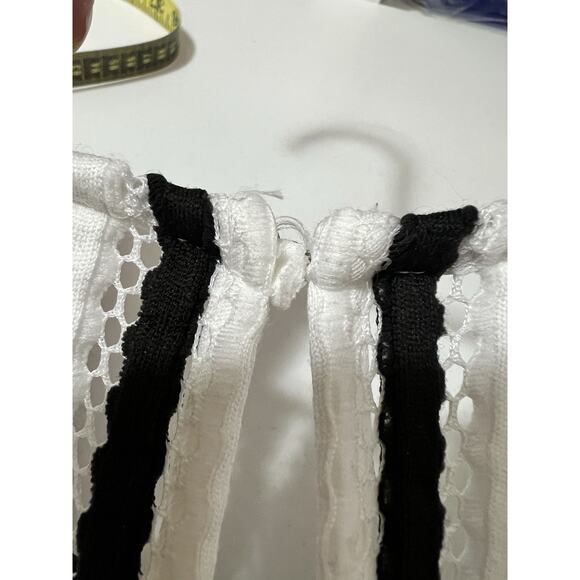 Melonie Women's White‎ Black Gemma Sleeveless Flare Dress Size 8 Cottage Whimsy. - Picture 12 of 12